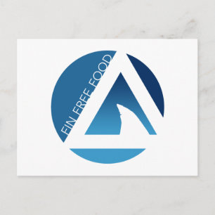shark fin free food tricircles postcard