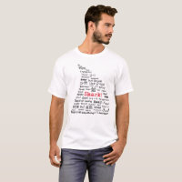 Shark Fin Multi-Language T-Shirt