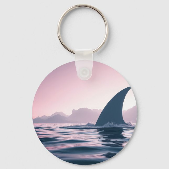 Shark Fin Power Keychain (Front)
