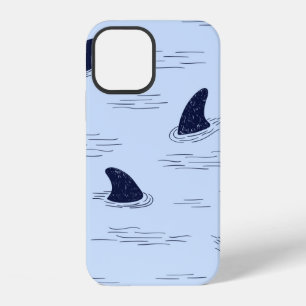 Shark fin seamless pattern. iPhone 12 case