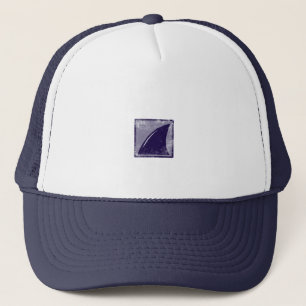 shark fin trucker hat