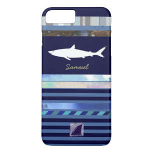 shark fish king of the ocean blue-colour Case-Mate iPhone case