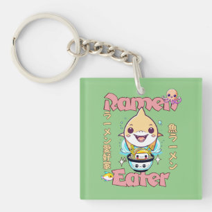 Shark Fish Ramen Eater - Asian food Lovers! Keychain
