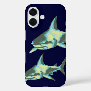 Shark fish, wild animals iPhone 16 case