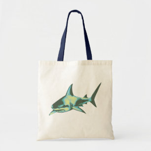 shark fish, wild animals tote bag
