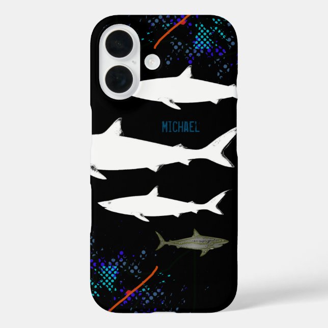 shark fish wild sea animal Case-Mate iPhone case (Back)