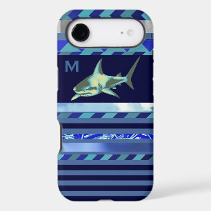 shark fish with blue stripes