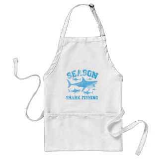 shark fishing season standard apron