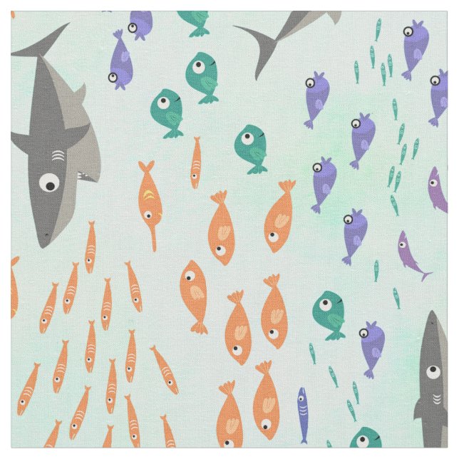 Shark Fun Fabric (Close Up)