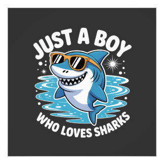 Shark Funny Quote  Photo Print