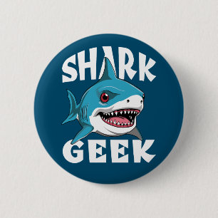 Shark Geek - Cute Design for Shark Lovers 2 Inch Round Button
