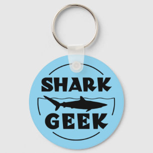 Shark Geek Design For Shark Lovers Keychain