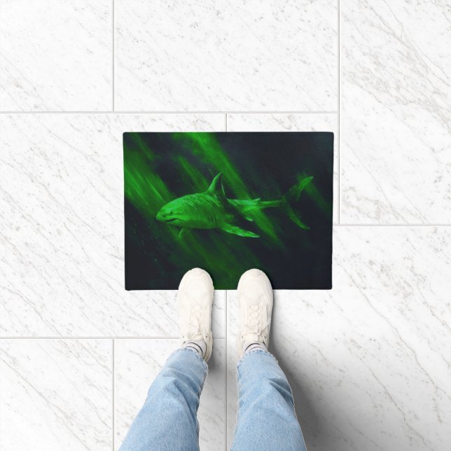 Shark Green 18 x 24 Doormat (Indoor)