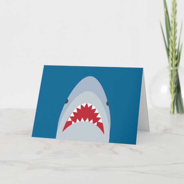Shark Greeting Card - Blank Inside (Front)