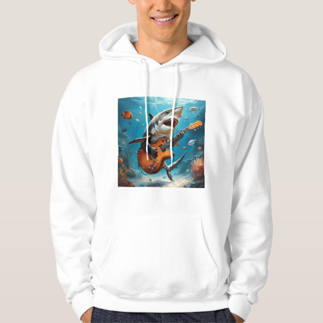 Shark guitar hero hoodie (Front)