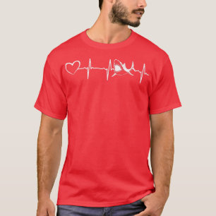 Shark Heartbeat Shark Fish Great White Shark Heart T-Shirt