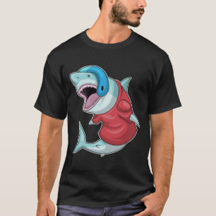 Shark Helmet Football T-Shirt