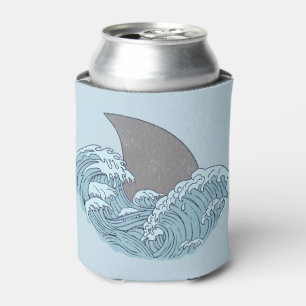 Shark illustration can cooler