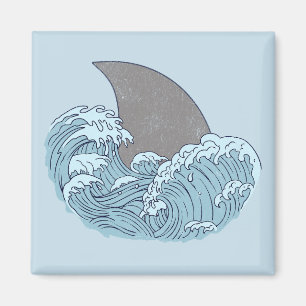 Shark illustration magnet