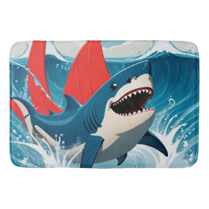 Shark in the Ocean Bath Mat