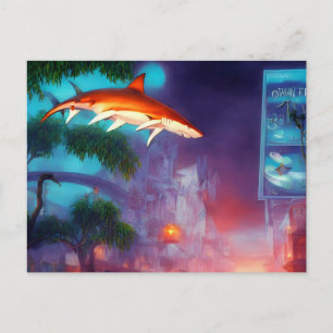 Shark in the Sky Postcard