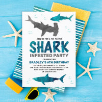 Shark Infested Any Age Birthday Party