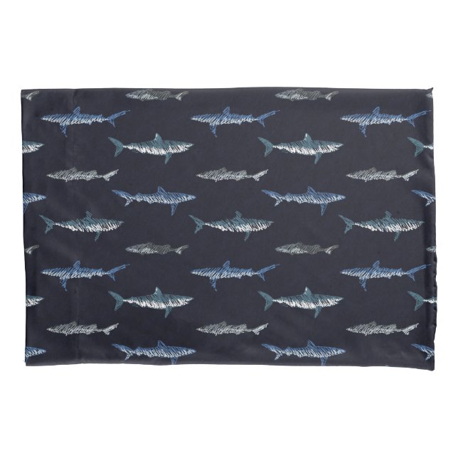 Shark Invasion Pattern Pillowcase (Front)