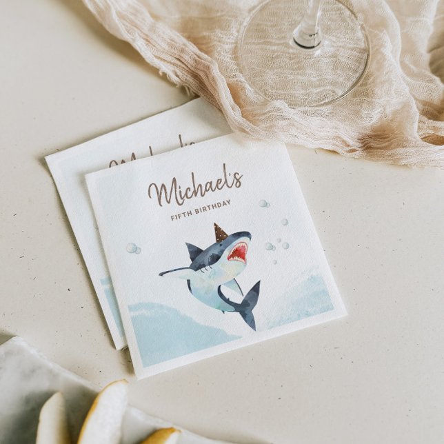 Shark Jaw-Some Invitation Napkin (Creator Uploaded)