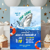 Shark Jawsome Boy Birthday party