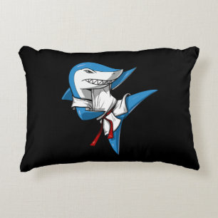 Shark Karate Accent Pillow