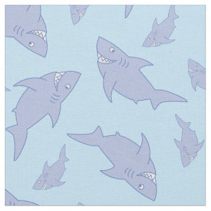Shark Kid Baby Nursery Decor Cute Fabric