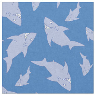 Shark Kid Baby Nursery Decor Cute Fabric