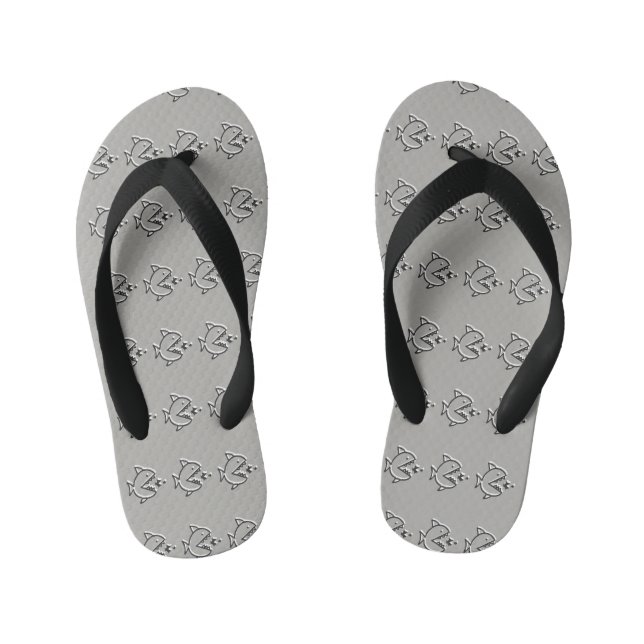 Shark Kid's Flip Flops (Footbed)