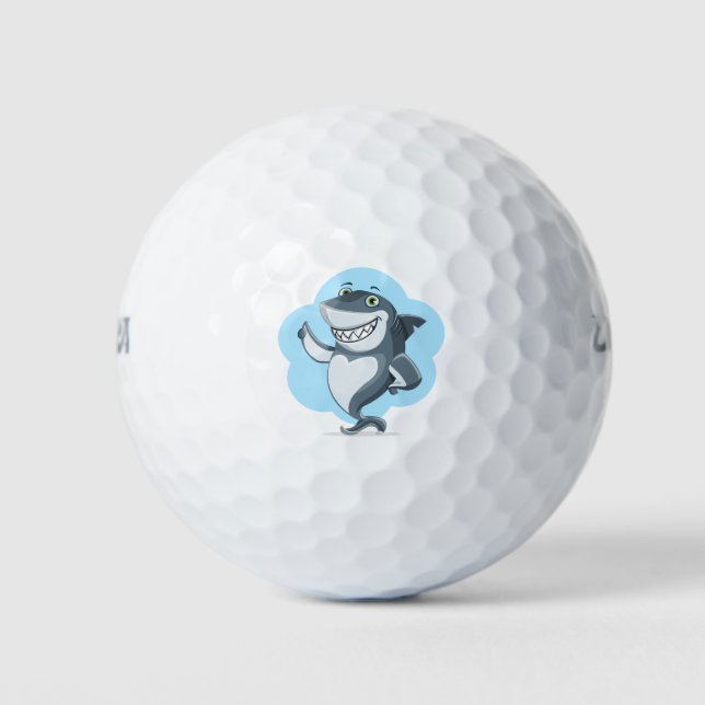 Shark Laughing Golf Balls (Front)