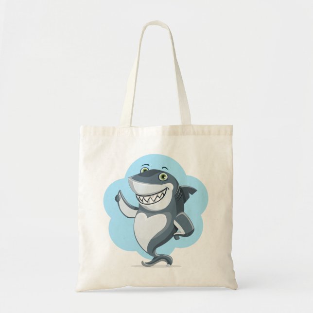 Shark Laughing Tote Bag (Front)