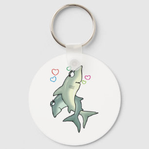 Shark Love Keychain