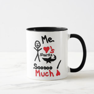Shark Lover Cartoon Mug