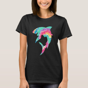 Shark Lover Shark Tie Dye Y2K Aesthetic Retro Groo T-Shirt