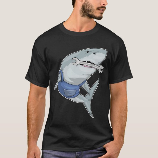 Shark Mechanic Tool T-Shirt (Front)