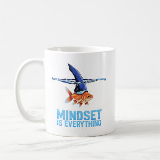 "Shark Mindset Goldfish – Inspirational Motivation Coffee Mug