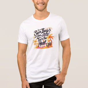 Shark Mode On – Sun Days Just Got Wilder Tri-Blend Shirt