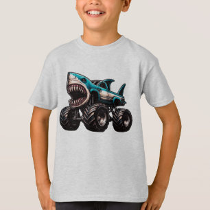 Shark Monster Truck  T-Shirt