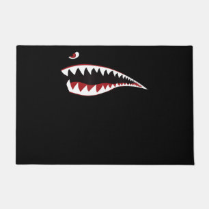 Shark Mouth Art Symbol - Gift For Shark Lover Doormat