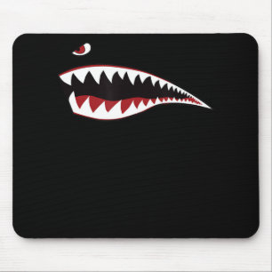 Shark Mouth Art Symbol - Gift For Shark Lover Mouse Pad