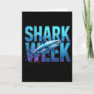 Shark Ocean Beach Scu Vacation Lover  Card