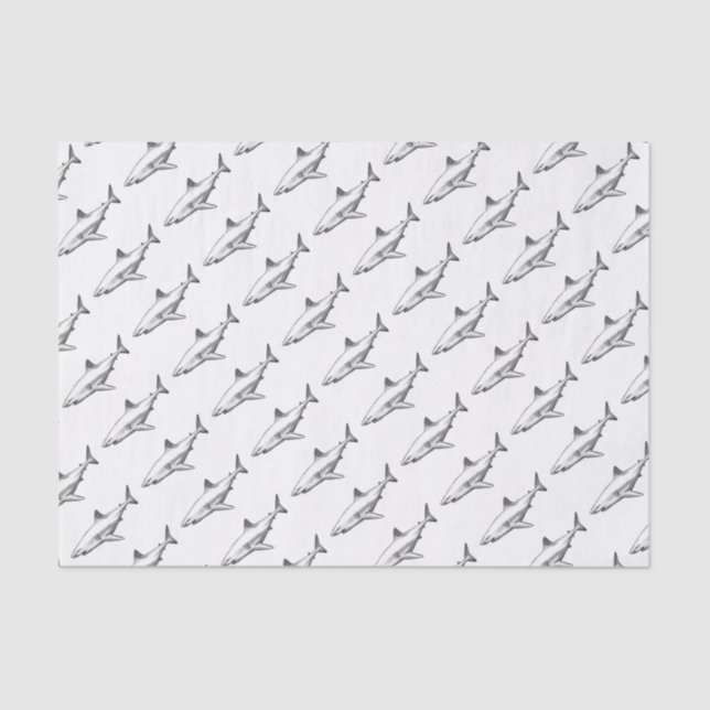 Shark Office Home Personalize Destiny Destiny'S Tissue Paper (Front)