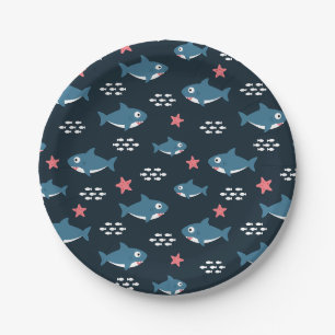 Shark Paper Plate