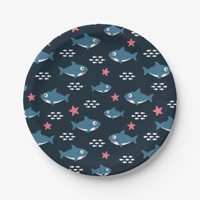Shark Paper Plate (Front)