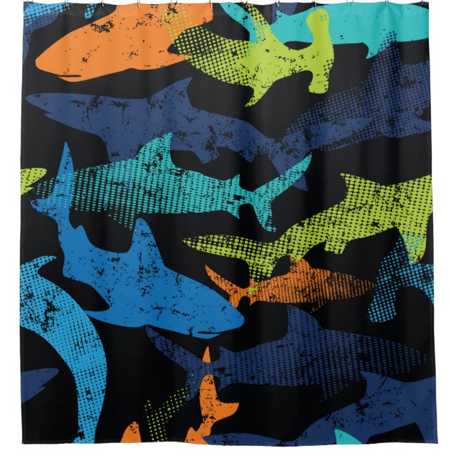Shark pattern, modern urban (Front)