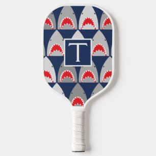 Shark Pattern Pickleball Paddle